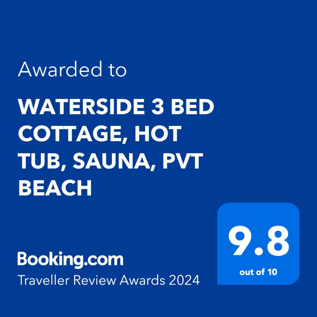 Waterside 3 Bed Cottage, Hot Tub, Sauna, Pvt Beach Аррочар Экстерьер фото